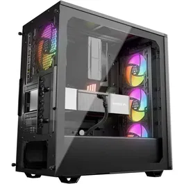 Be Quiet! Pure Base 501 LX Boîtier PC Midi-Tour ATX Noir, 4 Ventilateurs ARGB, USB-C, Watercooling 360mm, Gestion Câbles Optimisée, Montage Carte Graphique Vertical Optionnel