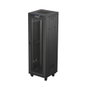 Lanberg Armoire rack FF01 19 pouces 37U 600x600 noir portes perforées LCD