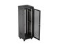 Lanberg Armoire rack FF01 19 pouces 37U 600x600 noir portes perforées LCD