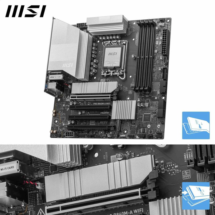 MSI PRO B860M-A WIFI Micro-ATX LGA 1851 DDR5