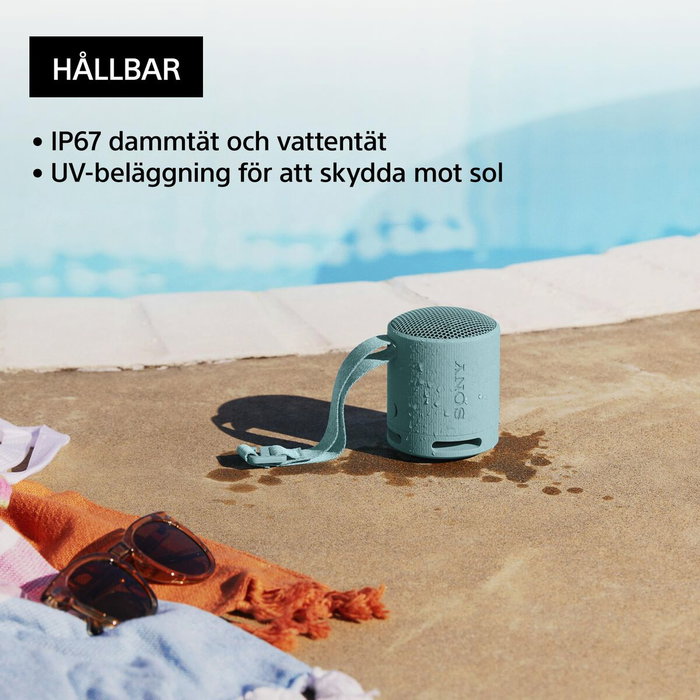 Haut-parleurs bluetooth portables Sony SRSXB100L Bleu