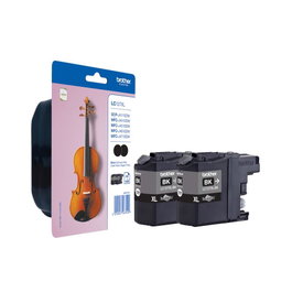 Brother LC-127XLBKBP2 Lot de 2 cartouches d'encre noire XL