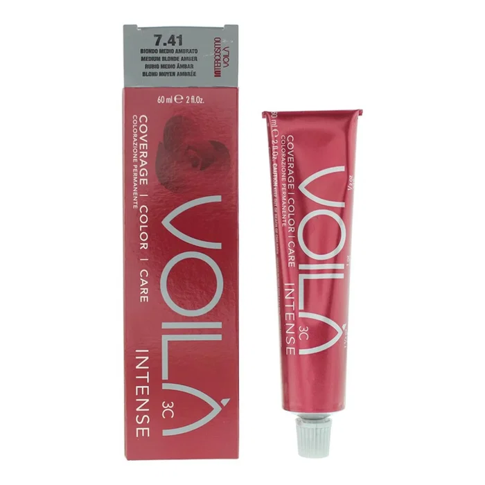 Intercosmo Voilà 3C Intense Teinture permanente 7.41 Blond Moyen Ambré
