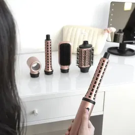 Demeliss AIRFLOW STYLER - Brosse Soufflante Multistyler avec 5 Accessoires, Séchage & Coiffure, Lissage & Boucles, Fonction Ioniq...
