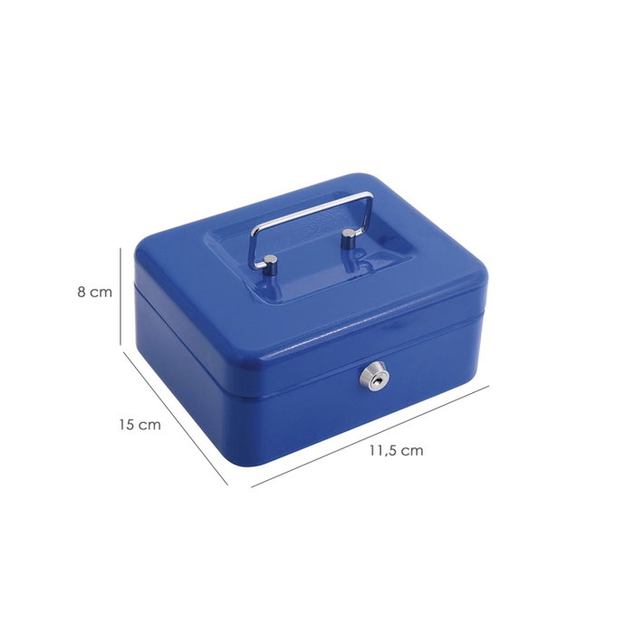 Wolfpack Caja Caudales Nº 1 avec plateau intérieur - Bleu Wolfpack Caja Caudales Nº 1 avec plateau intérieur - Bleu