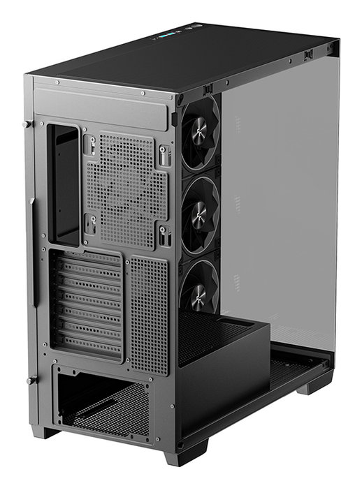 Deepcool CG580 V2 Boîtier PC Gaming ATX Midi Tower avec 4 Ventilateurs RGB, Panneau en Verre Trempé, USB-C 3.2