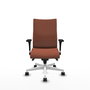 Piqueras Y Crespo Albacete Chaise de bureau exécutive, Tissu Marron, Mécanisme Synchrone
