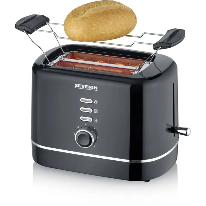 Severin AT4321 Grille-pain automatique compact Noir