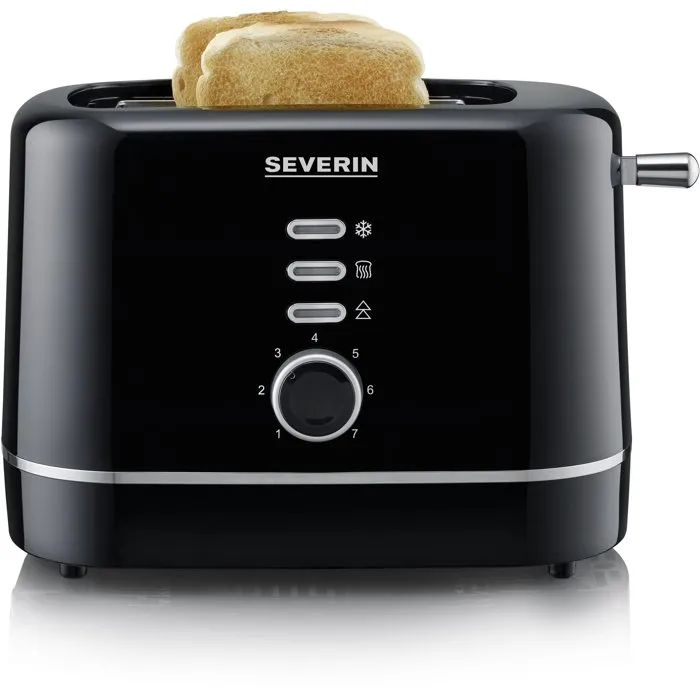 Severin AT4321 Grille-pain automatique compact Noir