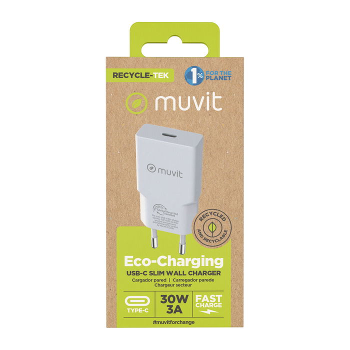 Chargeur mural Muvit for Change HC-261 Blanc