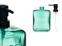 Berilo Distributeur de savon bleu verdâtre 570 ml 10x18x6 cm (Set de 6)