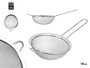 Kinvara Passoire en acier inoxydable avec support, 14 cm, couleur métal (Set de 24)
