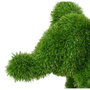 BigBuy Outdoor Figurine Décorative Éléphant en Polypropylène et Gazon Artificiel 20 x 45 x 30 cm