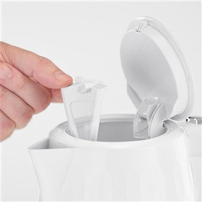 Russell Hobbs 26050-70 Hervoir électrique 1,7 L avec fonction ébullition rapide (55s), design Honeycomb blanc et bec en acier inoxydable