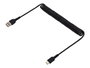 Startechcom R2ACC-1M-USB-CABLE Câble USB-A vers USB-C 1m Rizé Charge Rapide USB 2.0 Blindé TPE Noir