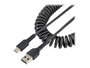 Startechcom R2ACC-1M-USB-CABLE Câble USB-A vers USB-C 1m Rizé Charge Rapide USB 2.0 Blindé TPE Noir