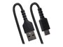 Startechcom R2ACC-1M-USB-CABLE Câble USB-A vers USB-C 1m Rizé Charge Rapide USB 2.0 Blindé TPE Noir
