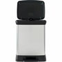 Curver DECO BIN Poubelle à Pédale Rectangulaire 30 L Gris Métallisé