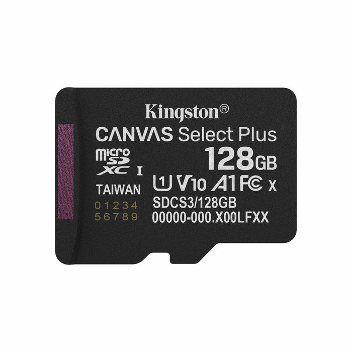 Carte Mémoire Micro SD avec Adaptateur Kingston SDCS3/128GBSP 128 GB Carte Mémoire Micro SD avec Adaptateur Kingston SDCS3/128GBSP 128 GB