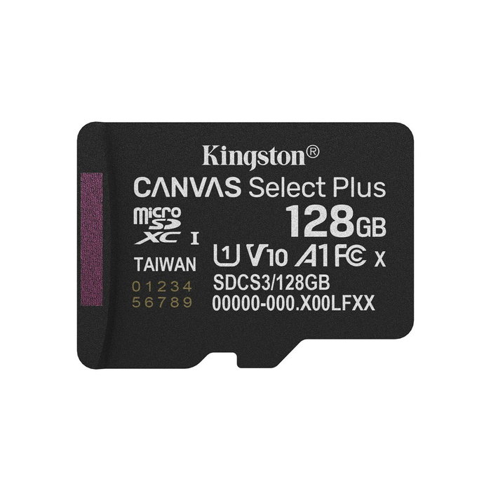 Carte Mémoire Micro SD avec Adaptateur Kingston SDCS3/128GBSP 128 GB Carte Mémoire Micro SD avec Adaptateur Kingston SDCS3/128GBSP 128 GB
