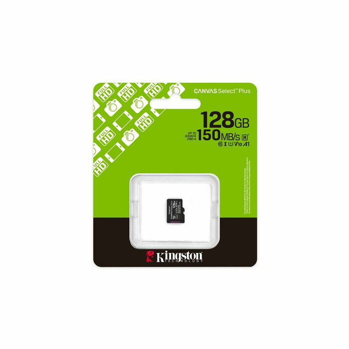 Carte Mémoire Micro SD avec Adaptateur Kingston SDCS3/128GBSP 128 GB Carte Mémoire Micro SD avec Adaptateur Kingston SDCS3/128GBSP 128 GB