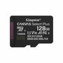 Carte Mémoire Micro SD avec Adaptateur Kingston SDCS3/128GBSP 128 GB