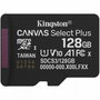Carte Mémoire Micro SD avec Adaptateur Kingston SDCS3/128GBSP 128 GB