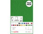 Innspiro Feutre acrylique vert fort, 10 feuilles de 20x30cm