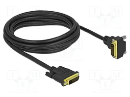 DELOCK Câble DVI-D (24+1) Dual Link 3m avec connecteurs à 90°