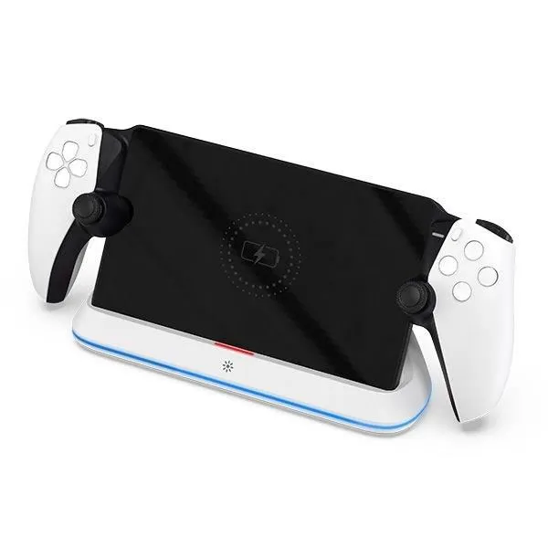 Subsonic Support de charge avec LED RGB pour PS Portal - Chargeur magnétique USB-C à charge rapide - Témoin lumineux - Compatible PlayStation Portal
