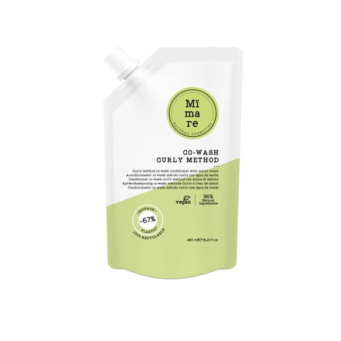 Mimare Acondicionateur co-wash méthode Curly avec eau de melon - Soin lavant et conditionneur pour cheveux ondulés et bouclés - 480 ml Mimare Acondicionateur co-wash méthode Curly avec eau de melon - Soin lavant et conditionneur pour cheveux ondulés et bouclés - 480 ml