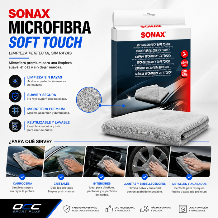 Sonax Chiffon de Détail Haute Performance Fibres Très Douces Sonax Chiffon de Détail Haute Performance Fibres Très Douces