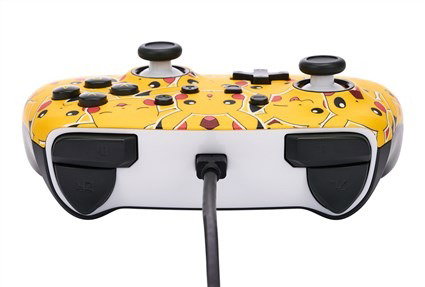 PowerA Manette Améliorée avec Cable USB-C pour Nintendo Switch - Modèle Pikachu - Réf. NSGP0083-01 - 2 Boutons Programmables et Prise Casque