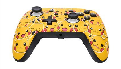 PowerA Manette Améliorée avec Cable USB-C pour Nintendo Switch - Modèle Pikachu - Réf. NSGP0083-01 - 2 Boutons Programmables et Prise Casque