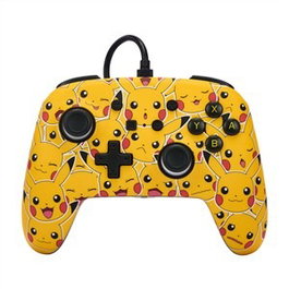 PowerA Manette Améliorée avec Cable USB-C pour Nintendo Switch - Modèle Pikachu - Réf. NSGP0083-01 - 2 Boutons Programmables et Prise Casque
