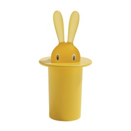 Alessi Magic Bunny Porte-cure-dents en résine jaune