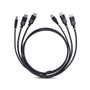 Startechcom DDU1226-KVM-CABLE Câble KVM DisplayPort Double Écran 1,8 m avec USB 3.2 5Gbps 4K 60Hz Noir