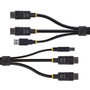 Startechcom DDU1226-KVM-CABLE Câble KVM DisplayPort Double Écran 1,8 m avec USB 3.2 5Gbps 4K 60Hz Noir