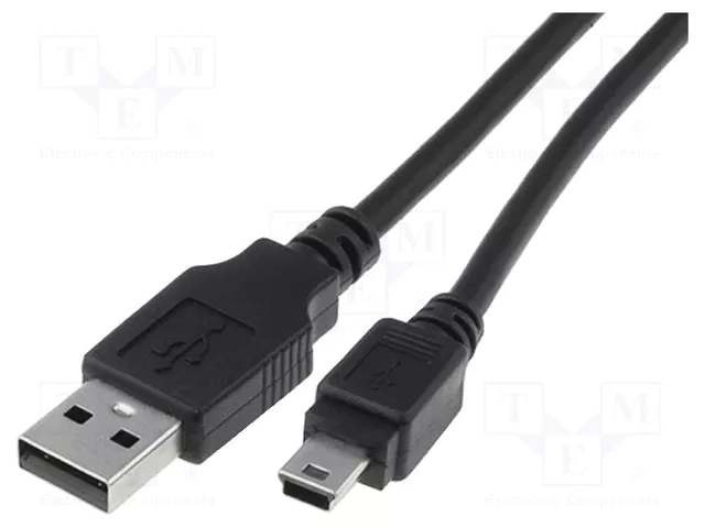 DIGITUS Câble USB 2.0 USB A vers USB B mini, 1,8 m, noir DIGITUS Câble USB 2.0 USB A vers USB B mini, 1,8 m, noir