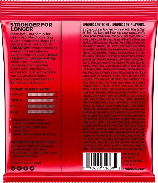 Ernieball Paradigm Slinky Burly 11-52 Jeu de cordes électriques
