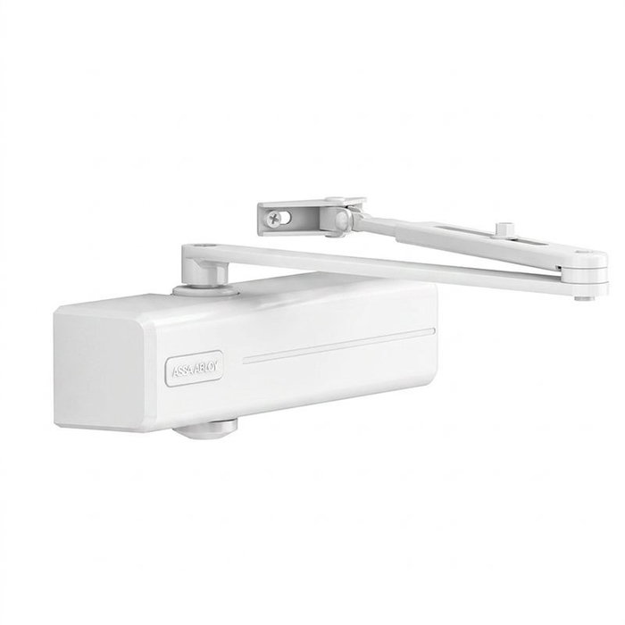 DUVER DC120 Ferme-porte hydraulique à pignon-crémaillère, blanc RAL 9016 DUVER DC120 Ferme-porte hydraulique à pignon-crémaillère, blanc RAL 9016