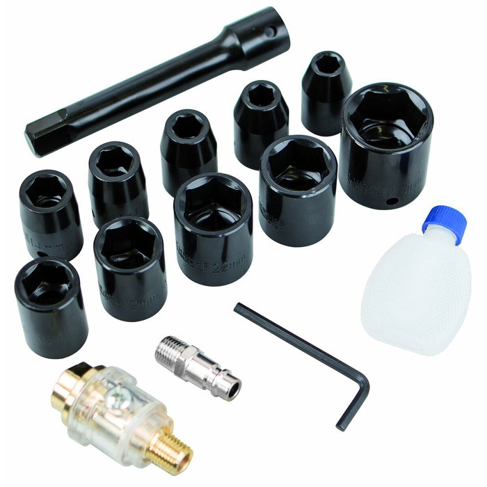 Scheppach Clé à choc pneumatique 1/2 പോ inch - 312 Nm - 7000 tours/min avec mallette et accessoires