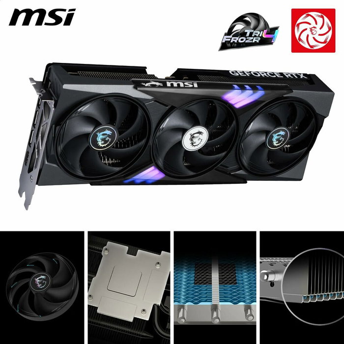 Carte Graphique MSI RTX 5060 Ti 16G GAMING TRIO OC geforce rtx 5060 ti 16 GB GDDR7