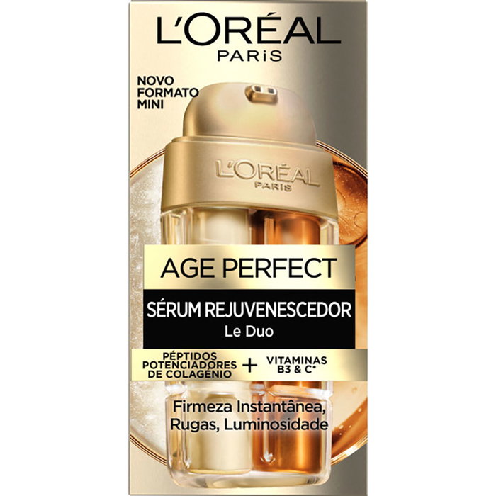 L'Oréal Paris - Sérums Anti-Âge Duo Age Perfect - 15 ml - Atténue les rides, Éclat et Hydratation pour peaux matures