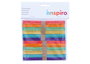 Innspiro Bâtonnets de polo en bois jumbo mix couleurs 150x18x1,5mm