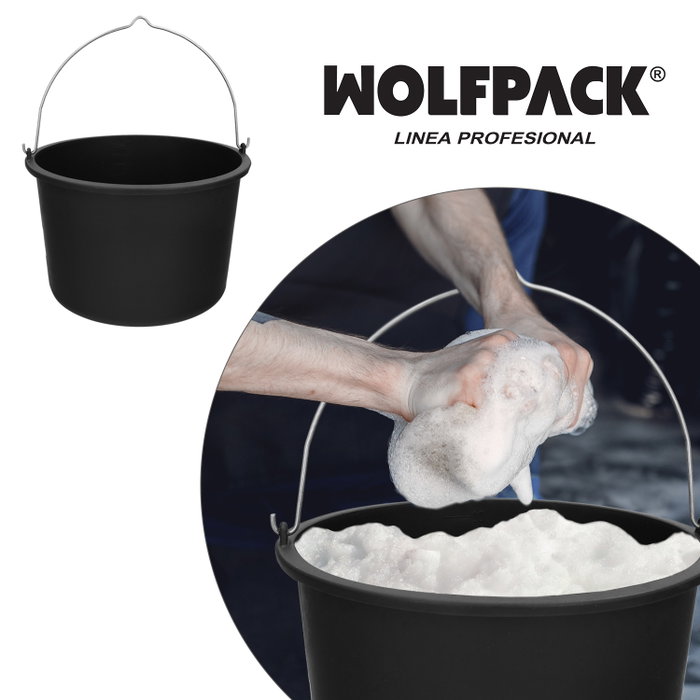 WOLFPACK LINEA PROFESIONAL Cubo Obra Italiano 10 Litres Noir WOLFPACK LINEA PROFESIONAL Cubo Obra Italiano 10 Litres Noir