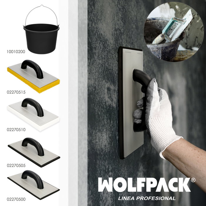 WOLFPACK LINEA PROFESIONAL Cubo Obra Italiano 10 Litres Noir WOLFPACK LINEA PROFESIONAL Cubo Obra Italiano 10 Litres Noir