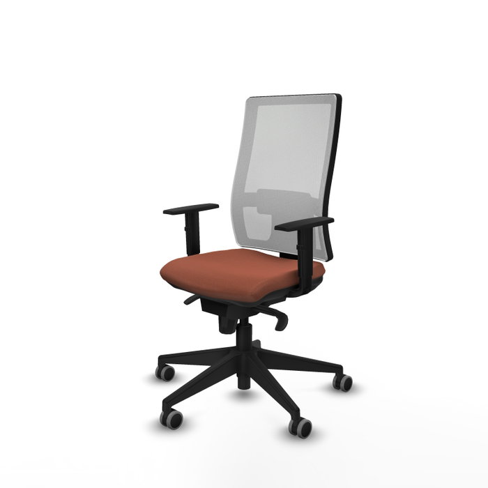 PIQUERAS Y CRESPO Chaise de bureau Horna Marron avec mécanisme synchrone