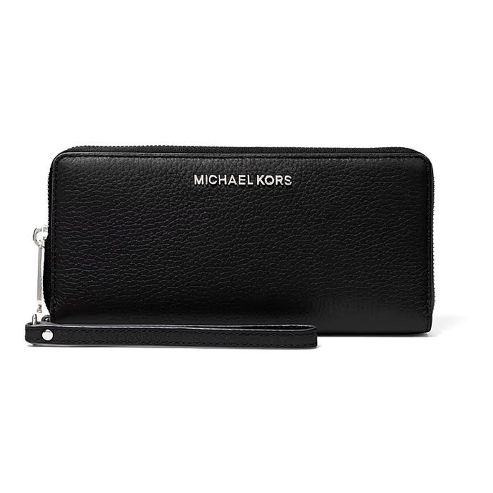 Michael Kors 35S6STVE9L-BLACK Porte-monnaie Jet Set Travel en toile noire Michael Kors 35S6STVE9L-BLACK Porte-monnaie Jet Set Travel en toile noire
