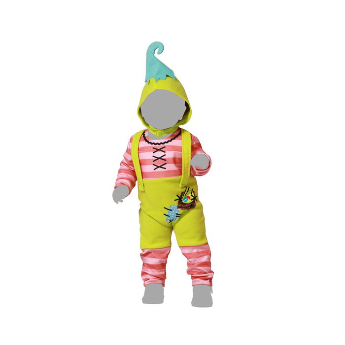 BigBuy Carnival Déguisement Lutin Bébé Vert (2 Pièces)